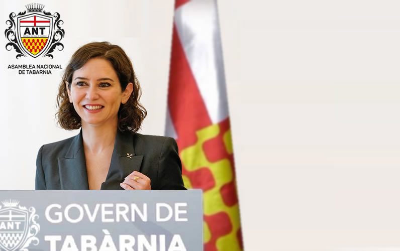 Ayuso, Presidenta de Tabarnia en Madrid